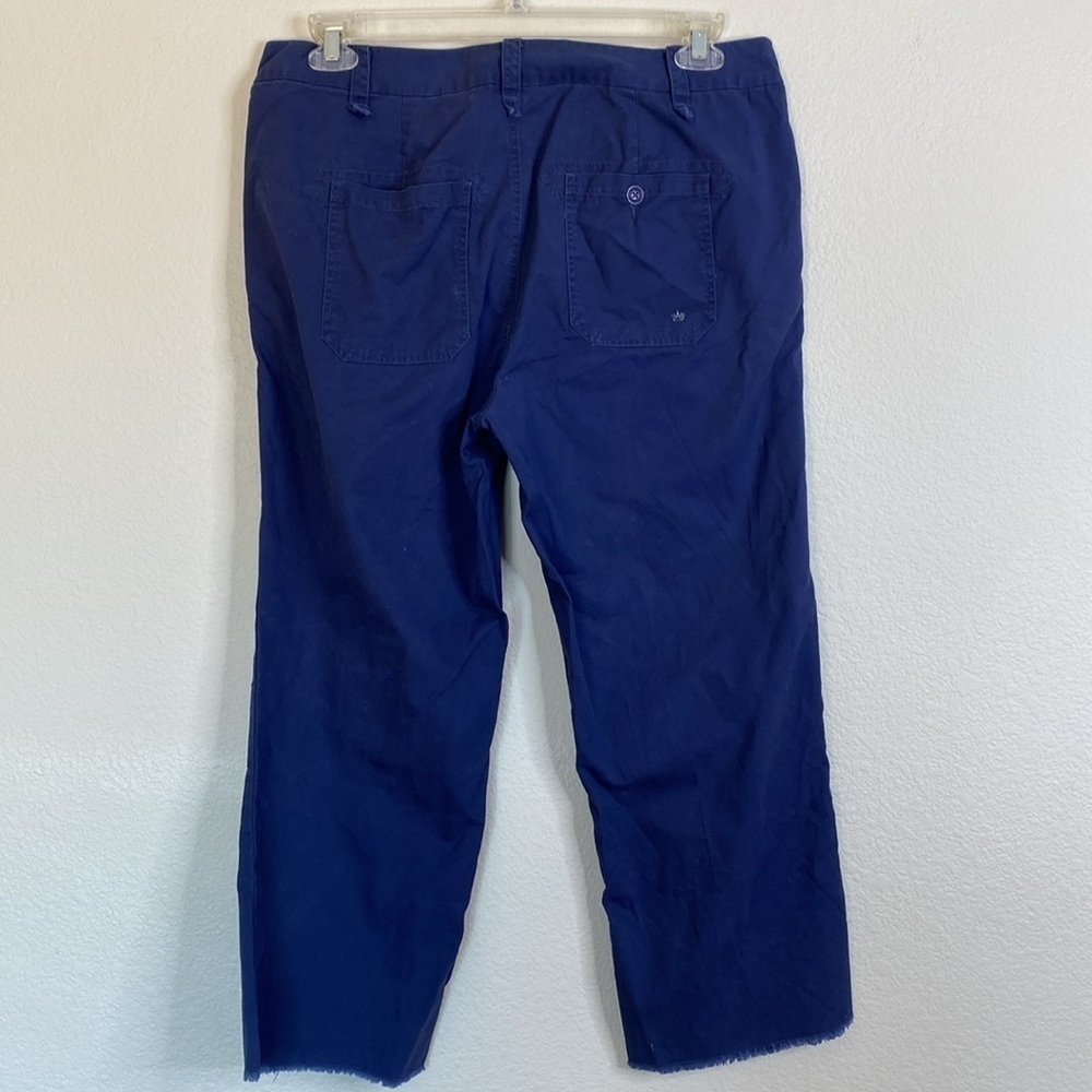 G1 basic goods chinos women’s 12 twelve navy blue raw hem - Picture 6 of 6